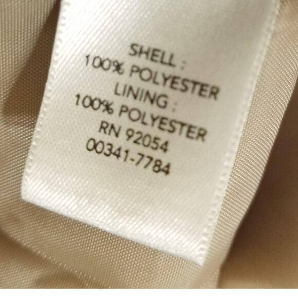 CJ Banks Women's Tan Washable Suede Open Jacket Gathered Hem Down Sleeves Sz 3X - Picture 6 of 7